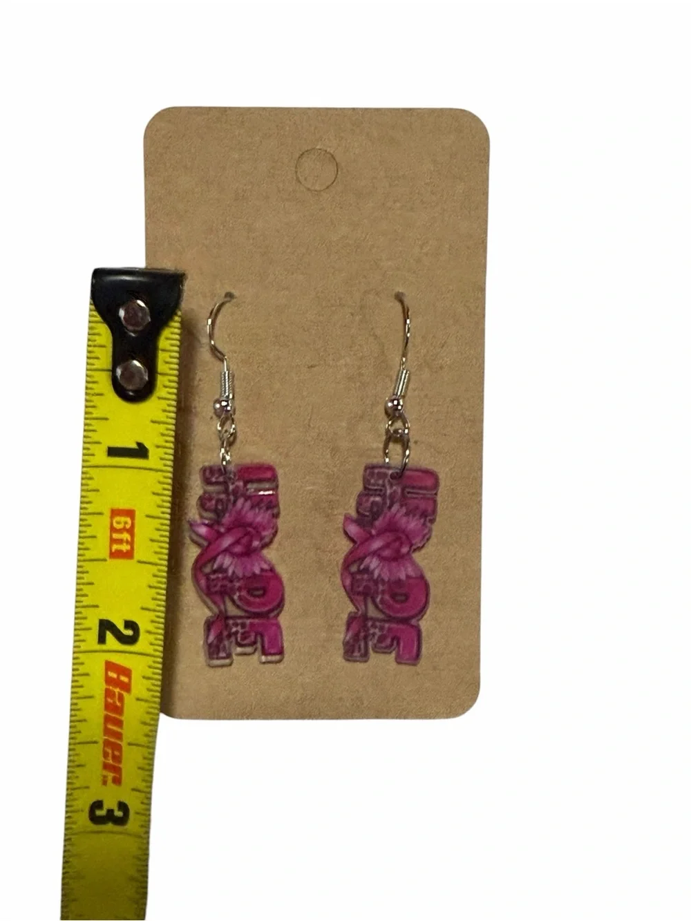 Pink Floral 'Hope' Dangle Earrings - Women's Accessories